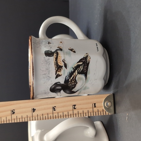 VGT, Stoneware Northkraft Korea Set Of 6 Coffee Cups with Swimming Ducks. - Picture 14 of 14